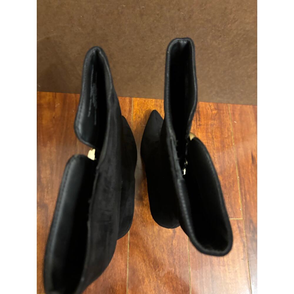 Katy Perry Women’s The Revival Pointed Toe Mid Calf Boots Black Heels Size 11 - Picture 4 of 7